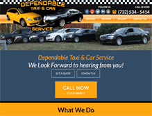Tablet Screenshot of dependabletaxiandcarservice.com